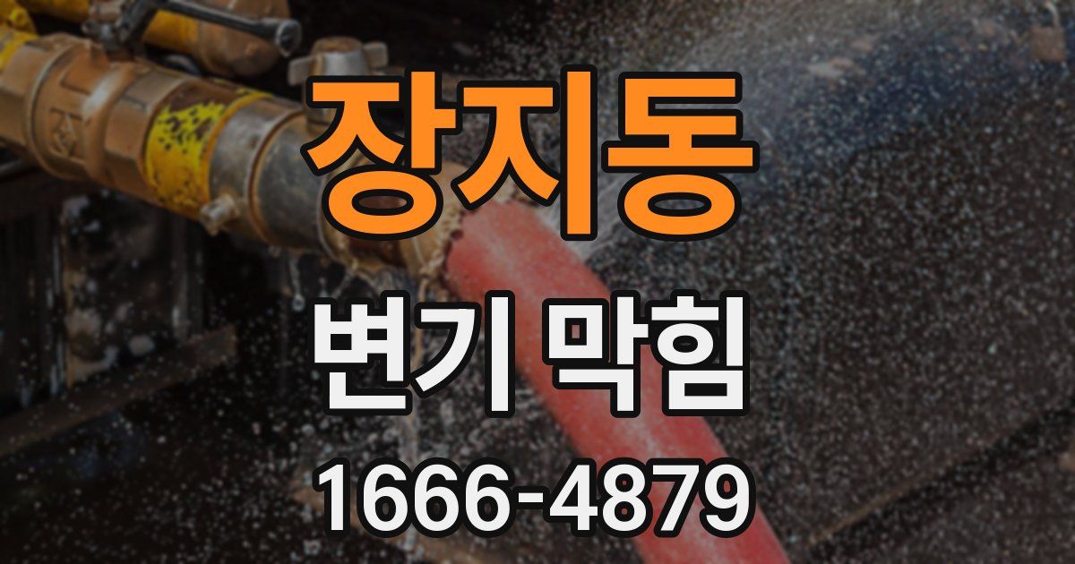 장지동 변기 막힘