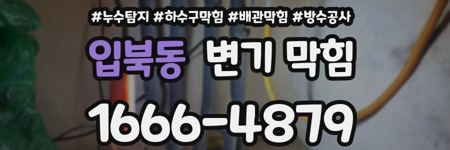 입북동 변기 막힘
