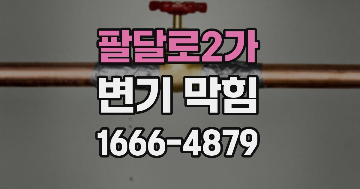 팔달로2가 변기 막힘