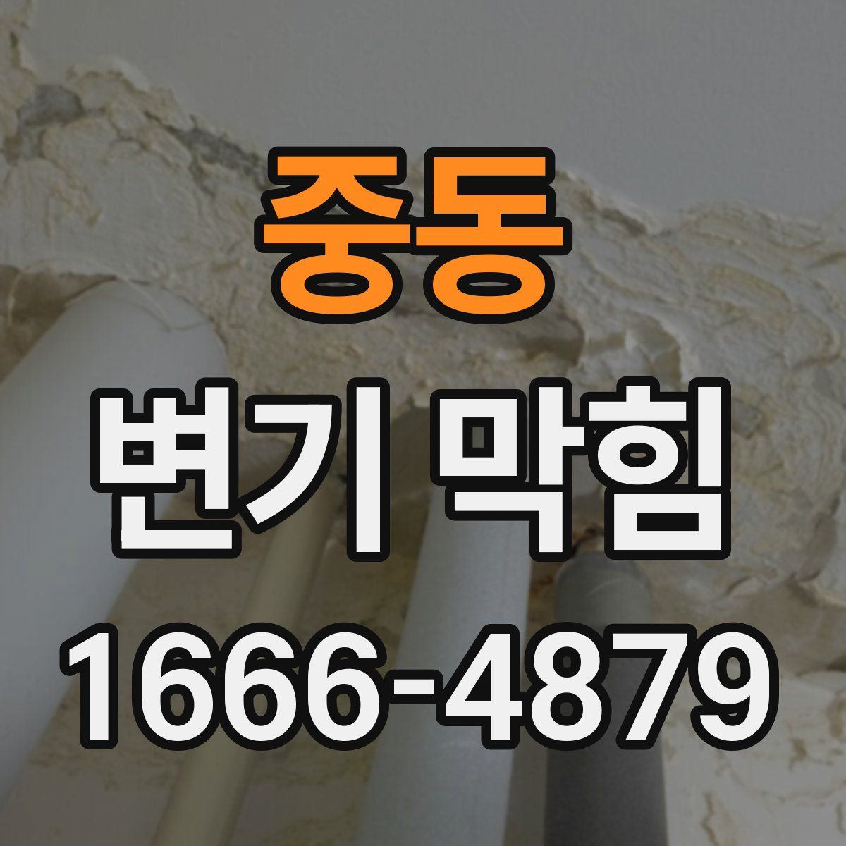 중동 변기 막힘