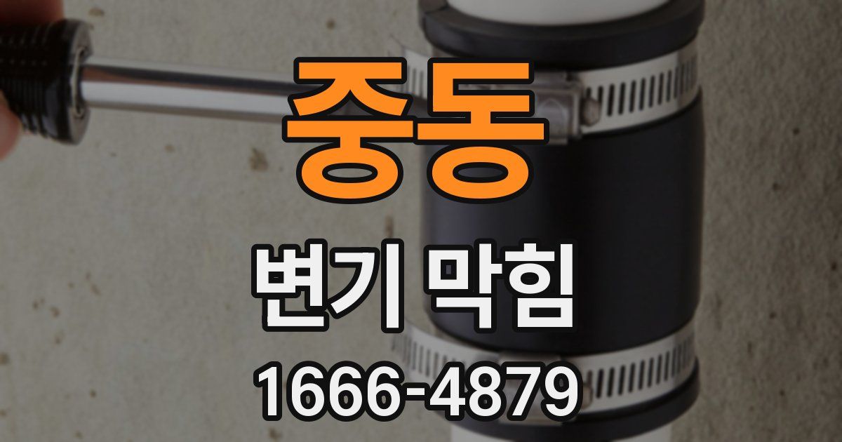 중동 변기 막힘