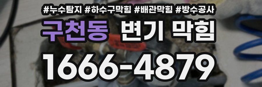 구천동 변기 막힘