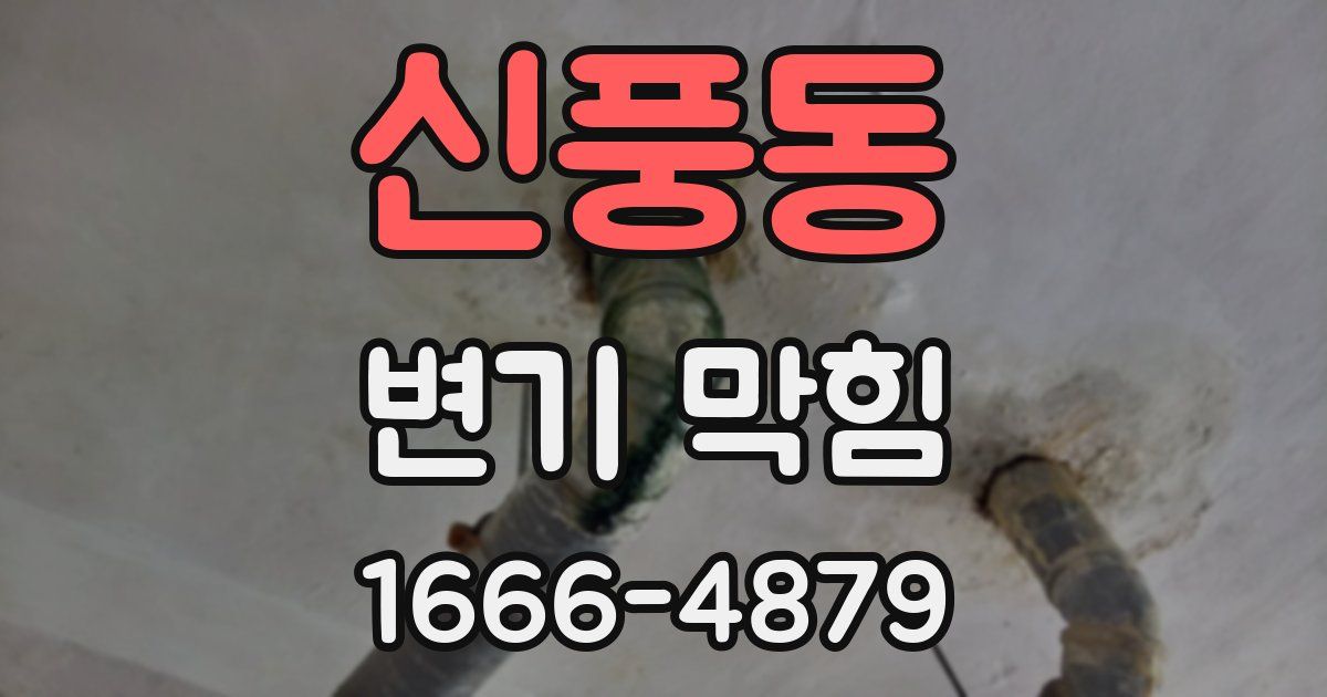 신풍동 변기 막힘