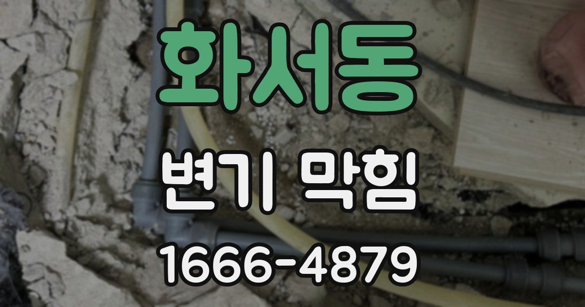 화서동 변기 막힘