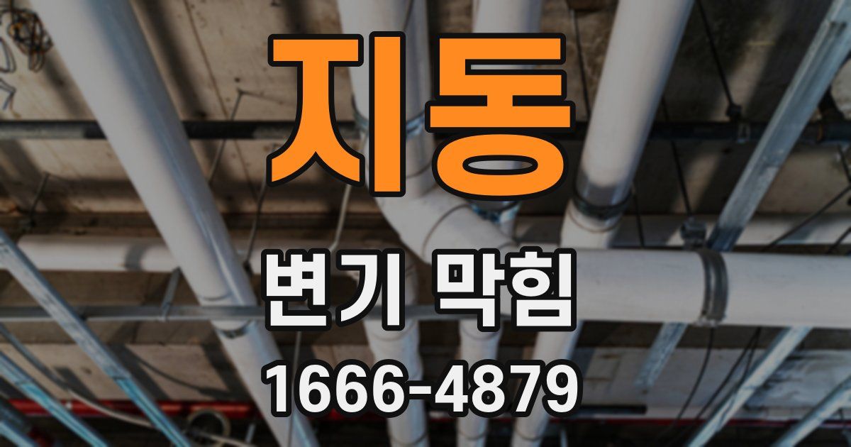 지동 변기 막힘