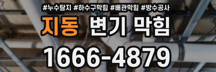 지동 변기 막힘