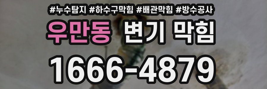 우만동 변기 막힘