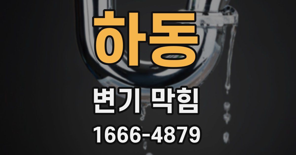 하동 변기 막힘