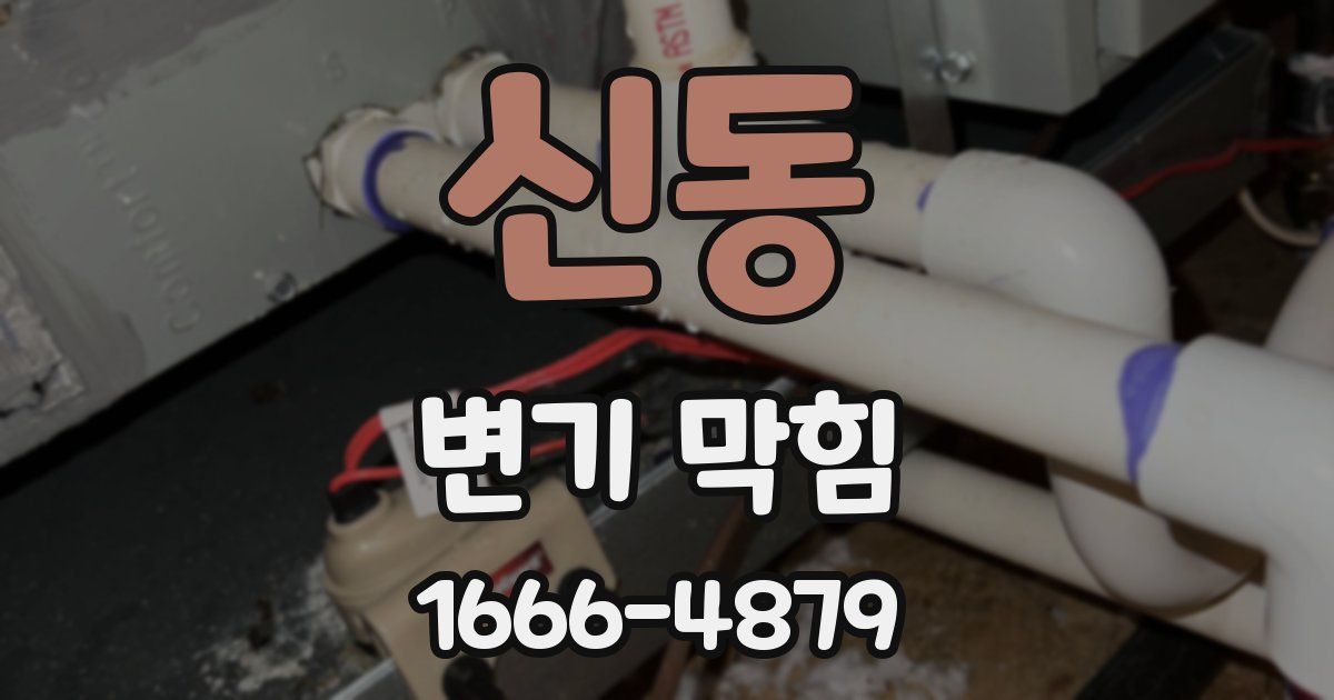 신동 변기 막힘