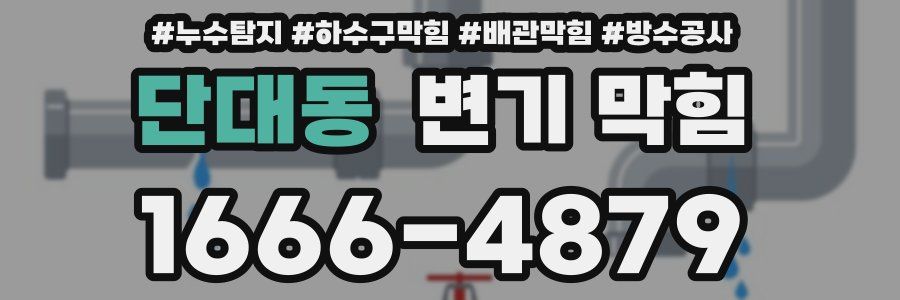 단대동 변기 막힘