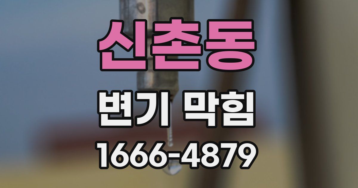신촌동 변기 막힘