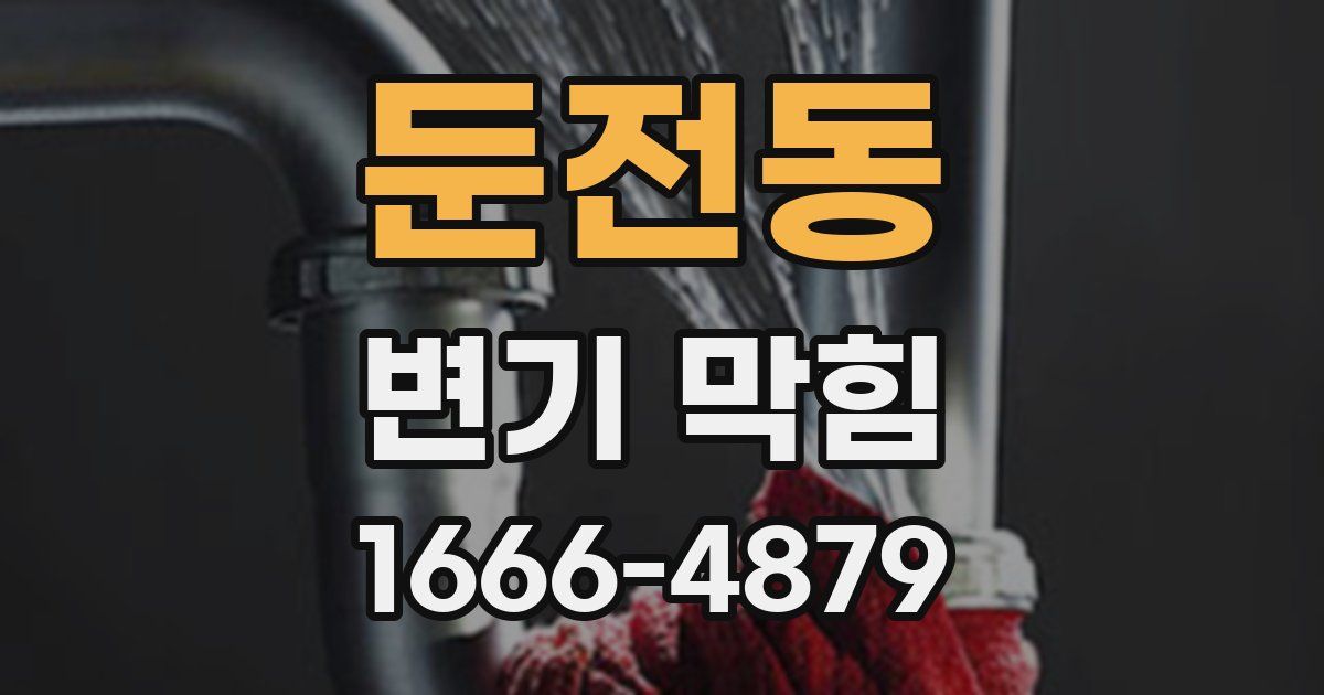 둔전동 변기 막힘