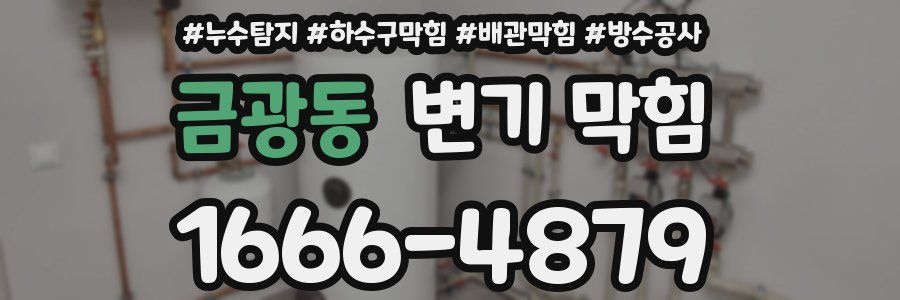 금광동 변기 막힘