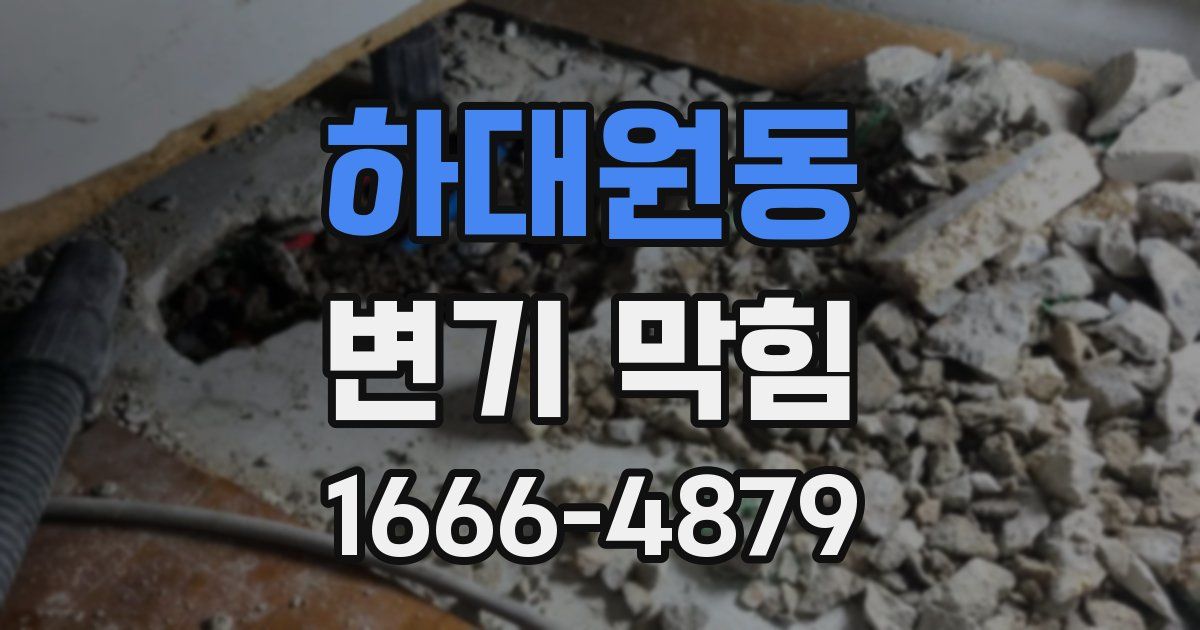 하대원동 변기 막힘