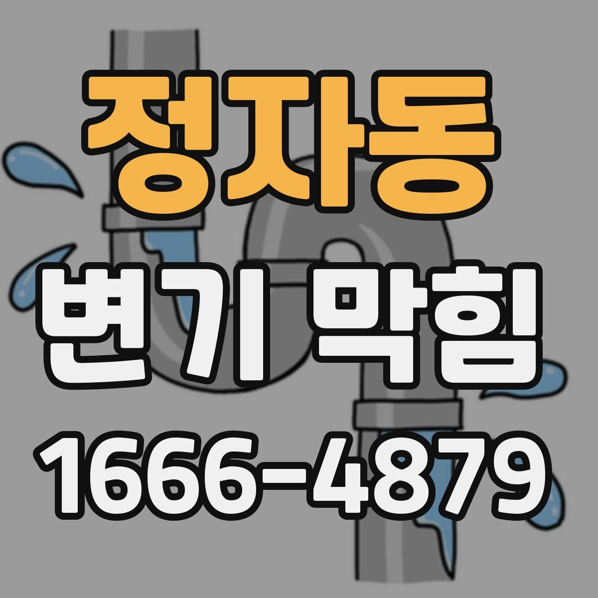 정자동 변기 막힘