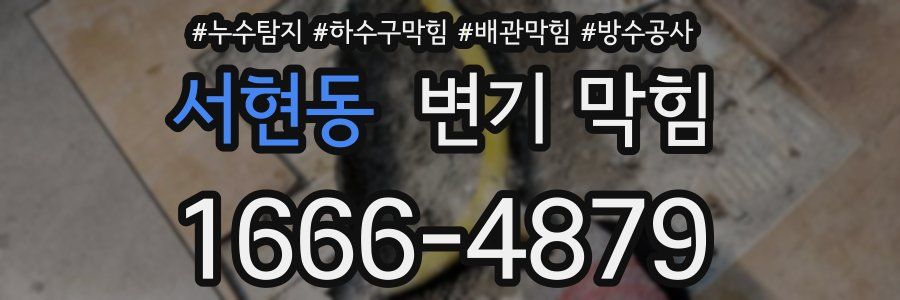 서현동 변기 막힘