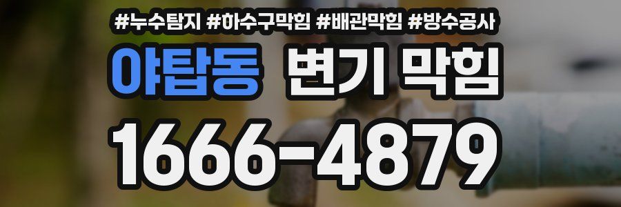 야탑동 변기 막힘