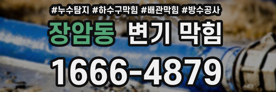 장암동 변기 막힘