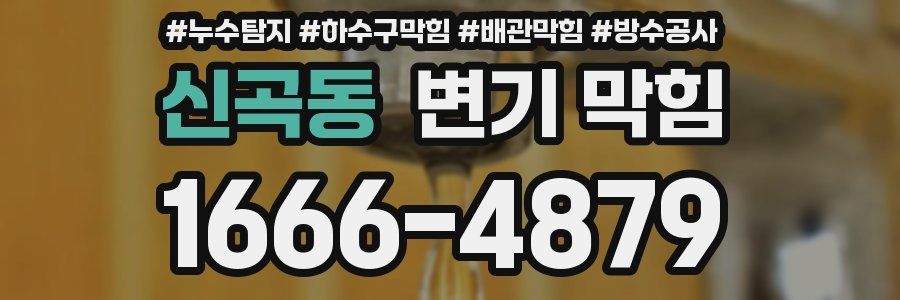 신곡동 변기 막힘