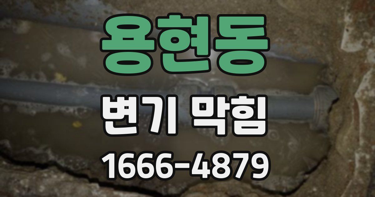 용현동 변기 막힘