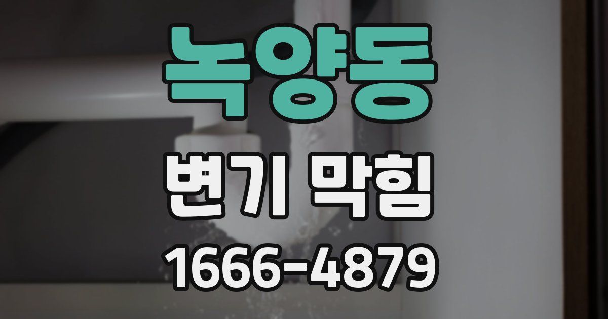 녹양동 변기 막힘