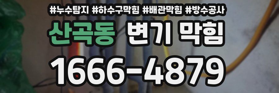 산곡동 변기 막힘