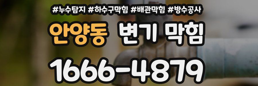 안양동 변기 막힘