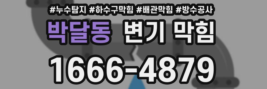 박달동 변기 막힘