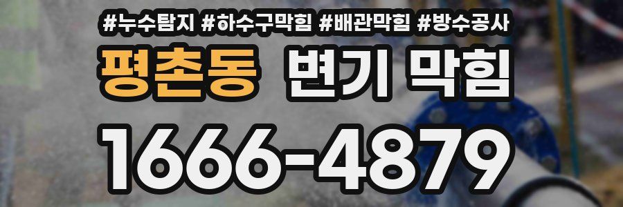 평촌동 변기 막힘