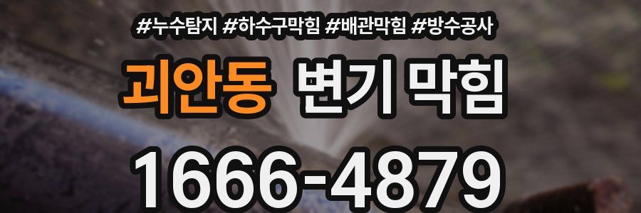 괴안동 변기 막힘