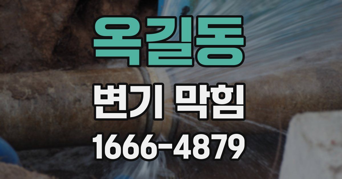 옥길동 변기 막힘