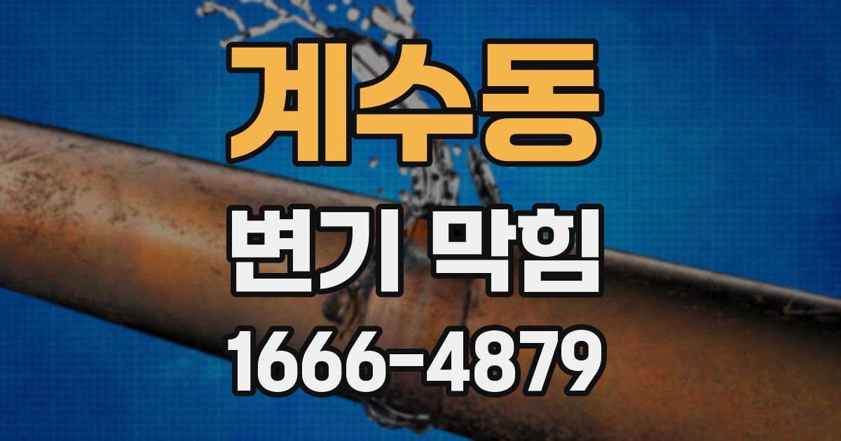 계수동 변기 막힘