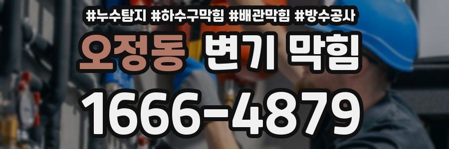 오정동 변기 막힘