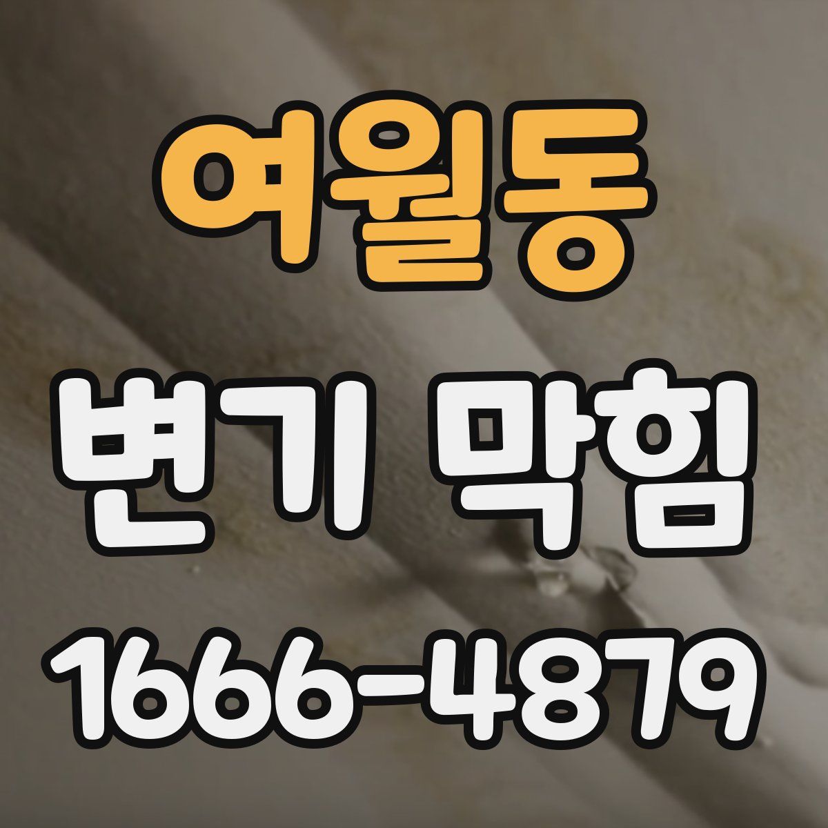 여월동 변기 막힘
