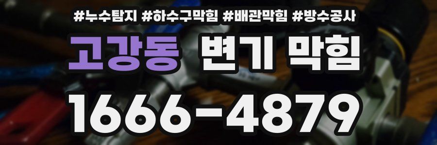 고강동 변기 막힘