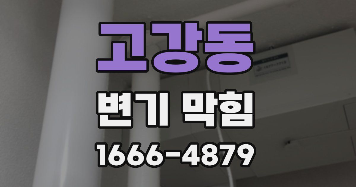 고강동 변기 막힘