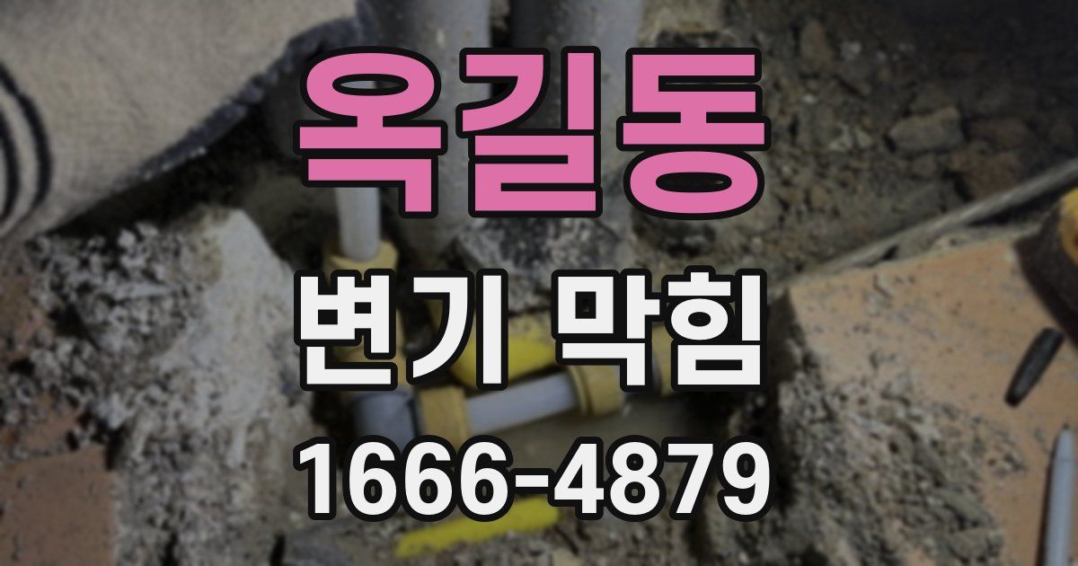 옥길동 변기 막힘