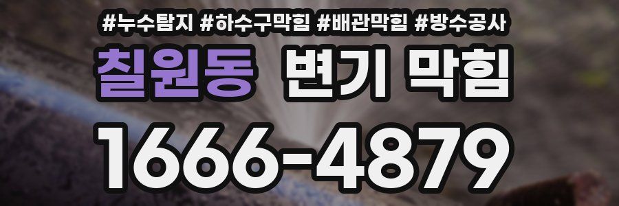 칠원동 변기 막힘