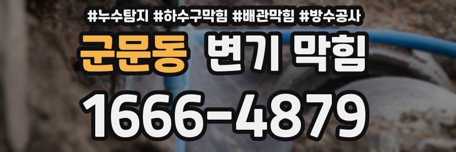 군문동 변기 막힘