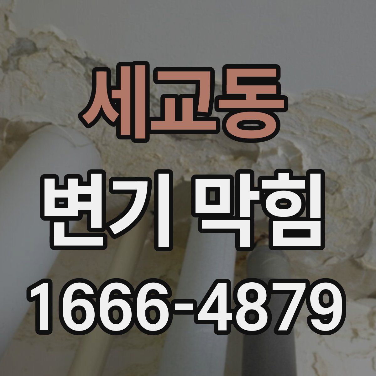 세교동 변기 막힘