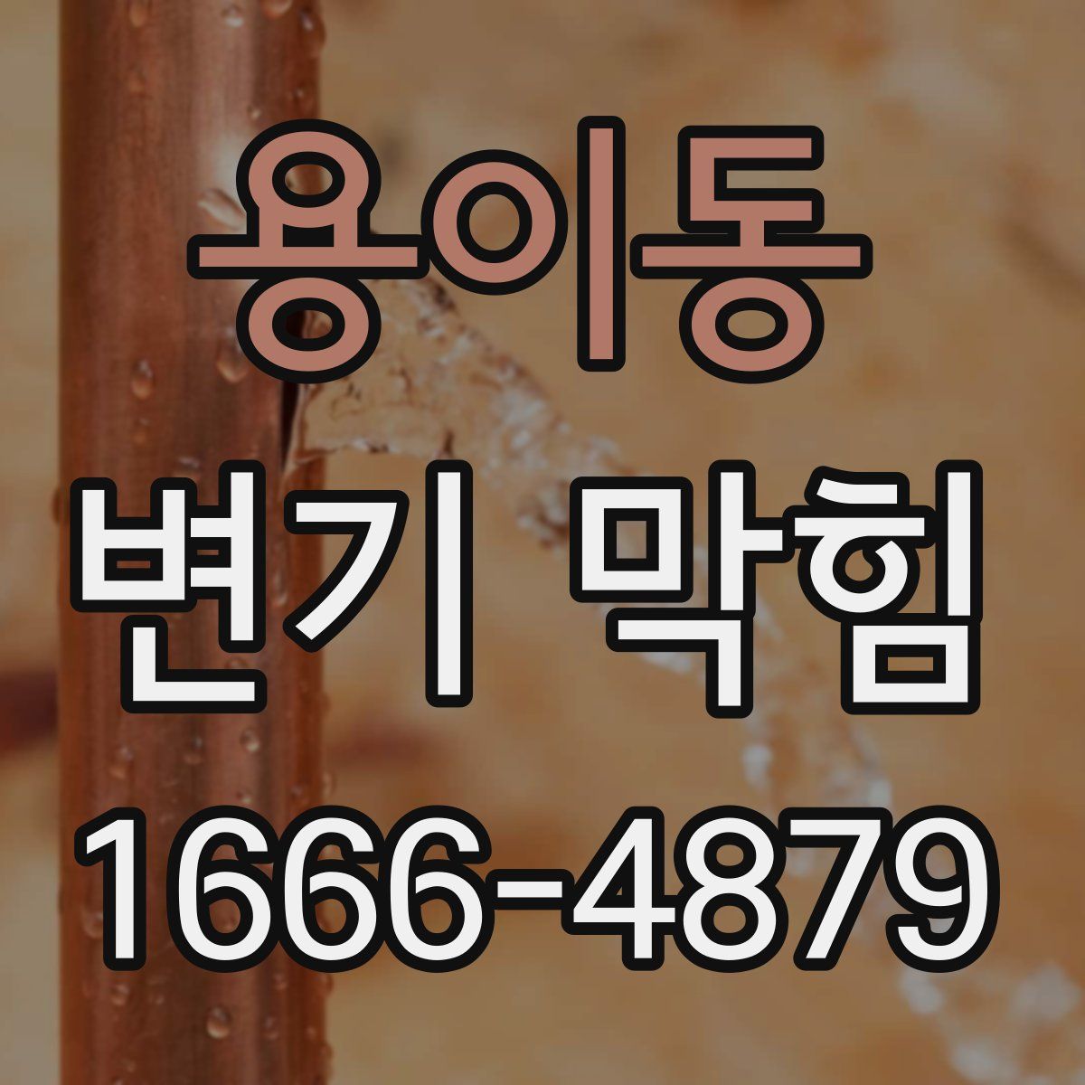 용이동 변기 막힘