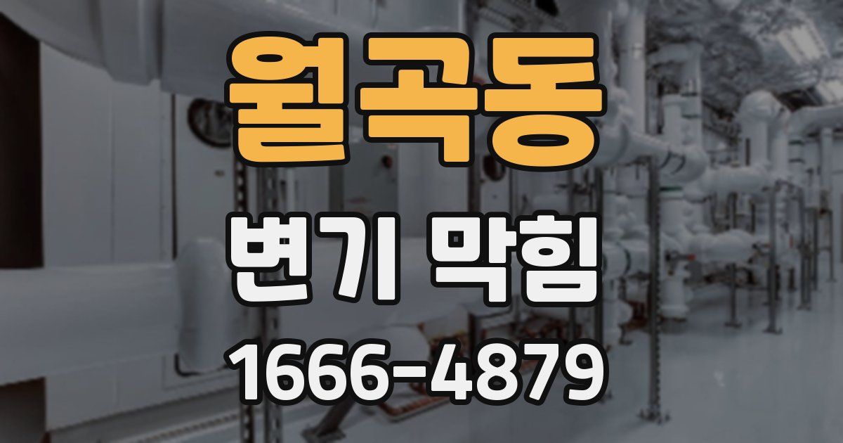 월곡동 변기 막힘