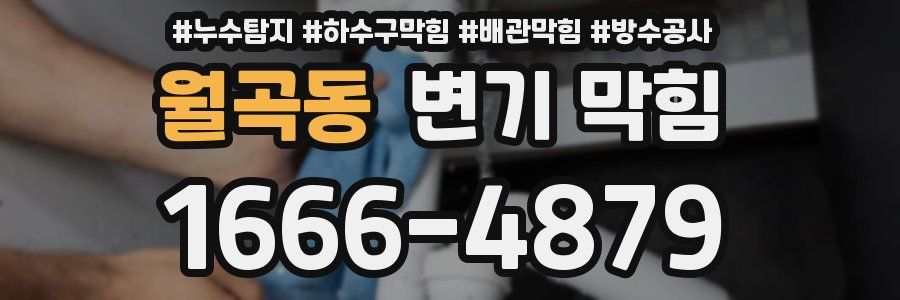 월곡동 변기 막힘