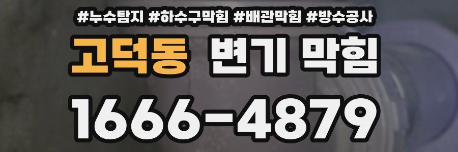 고덕동 변기 막힘