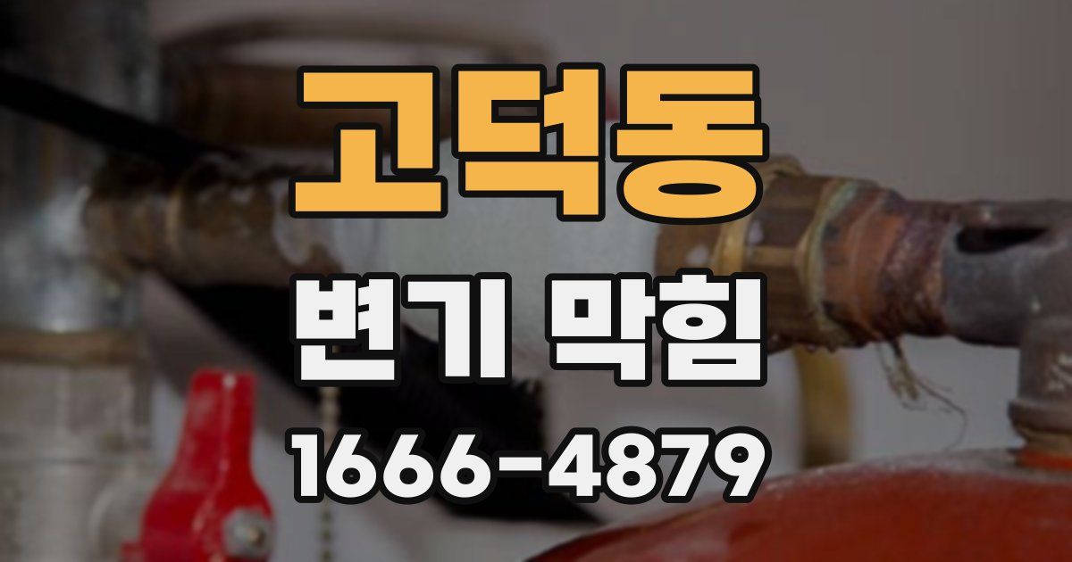 고덕동 변기 막힘