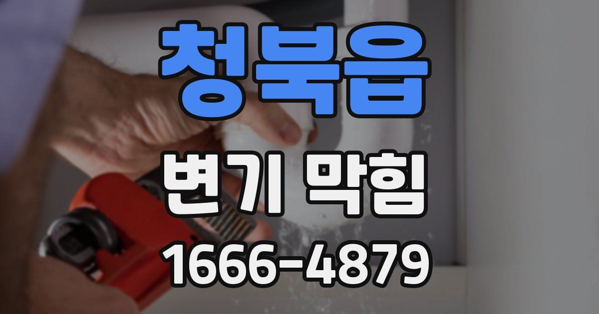 청북읍 변기 막힘
