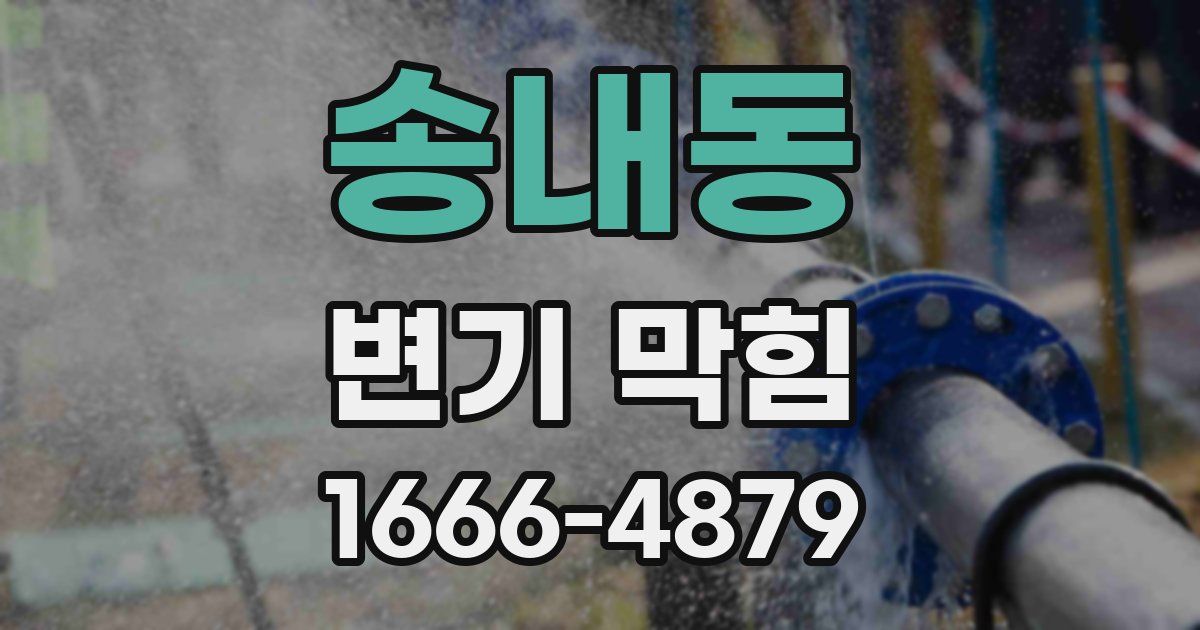 송내동 변기 막힘