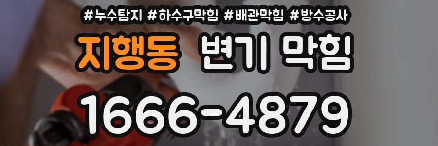 지행동 변기 막힘