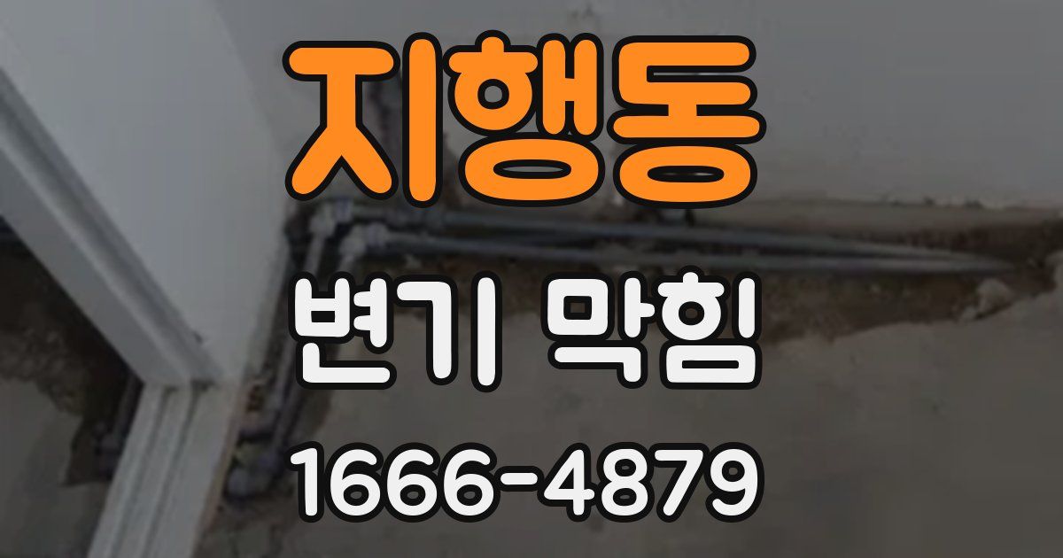 지행동 변기 막힘