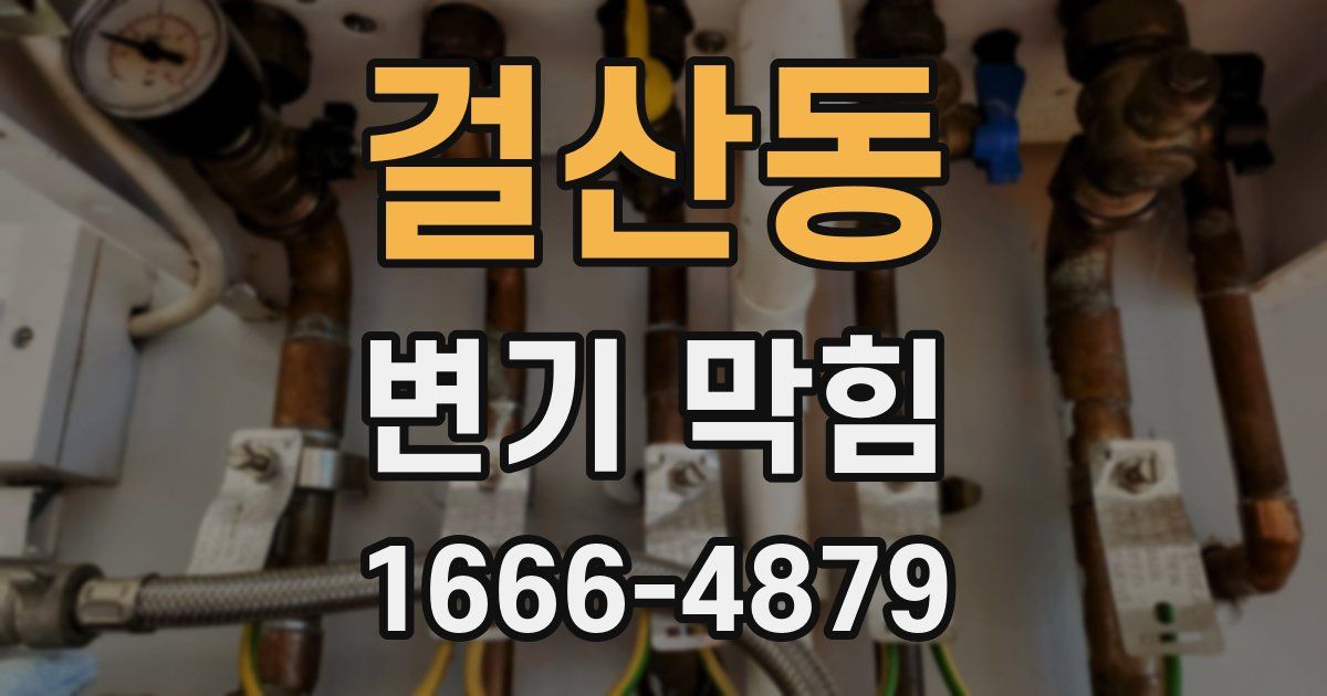 걸산동 변기 막힘